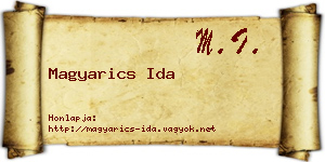 Magyarics Ida névjegykártya